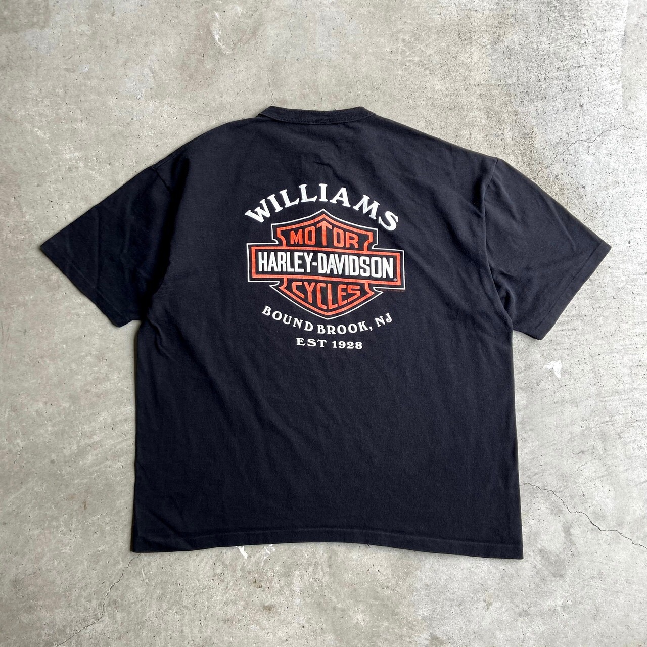 USA製 Harley-Davidson ハーレーダビッドソン ロゴ 両面プリント 