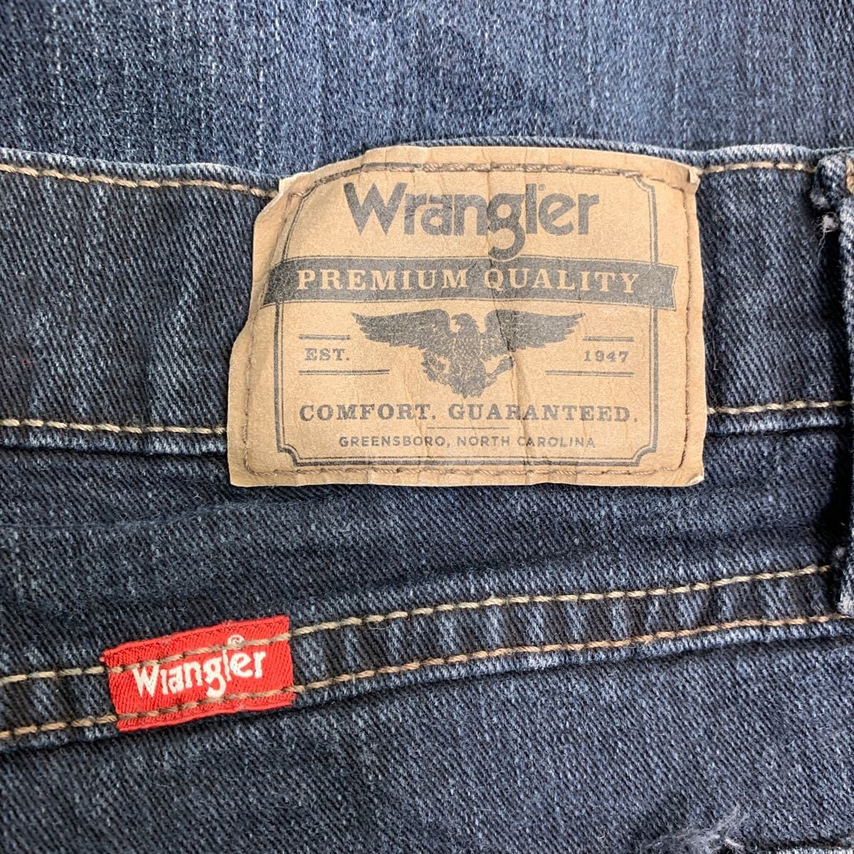 Wrangler デニムパンツ W32 ラングラー スリムストレート インディゴ 