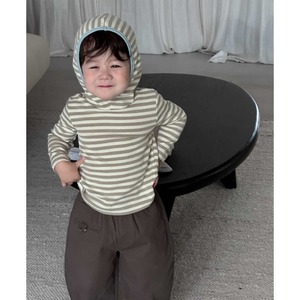 【73-110】秋フード付きパーカースウェット コーディネート男の子 ベビー キッズ