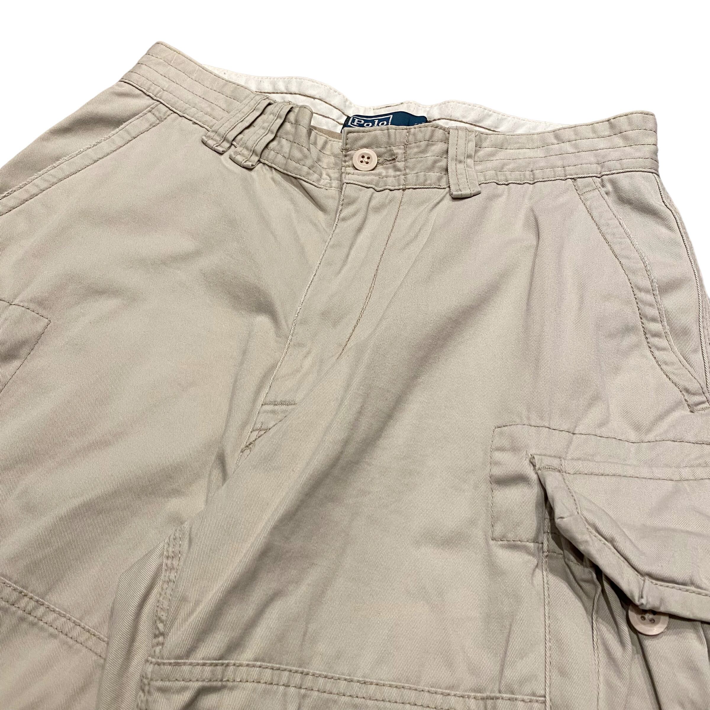 90's Polo Ralph Lauren Chino Cargo Shorts W32 / ポロ・ラルフローレン チノカーゴショーツ ハーフパンツ  古着 ヴィンテージ