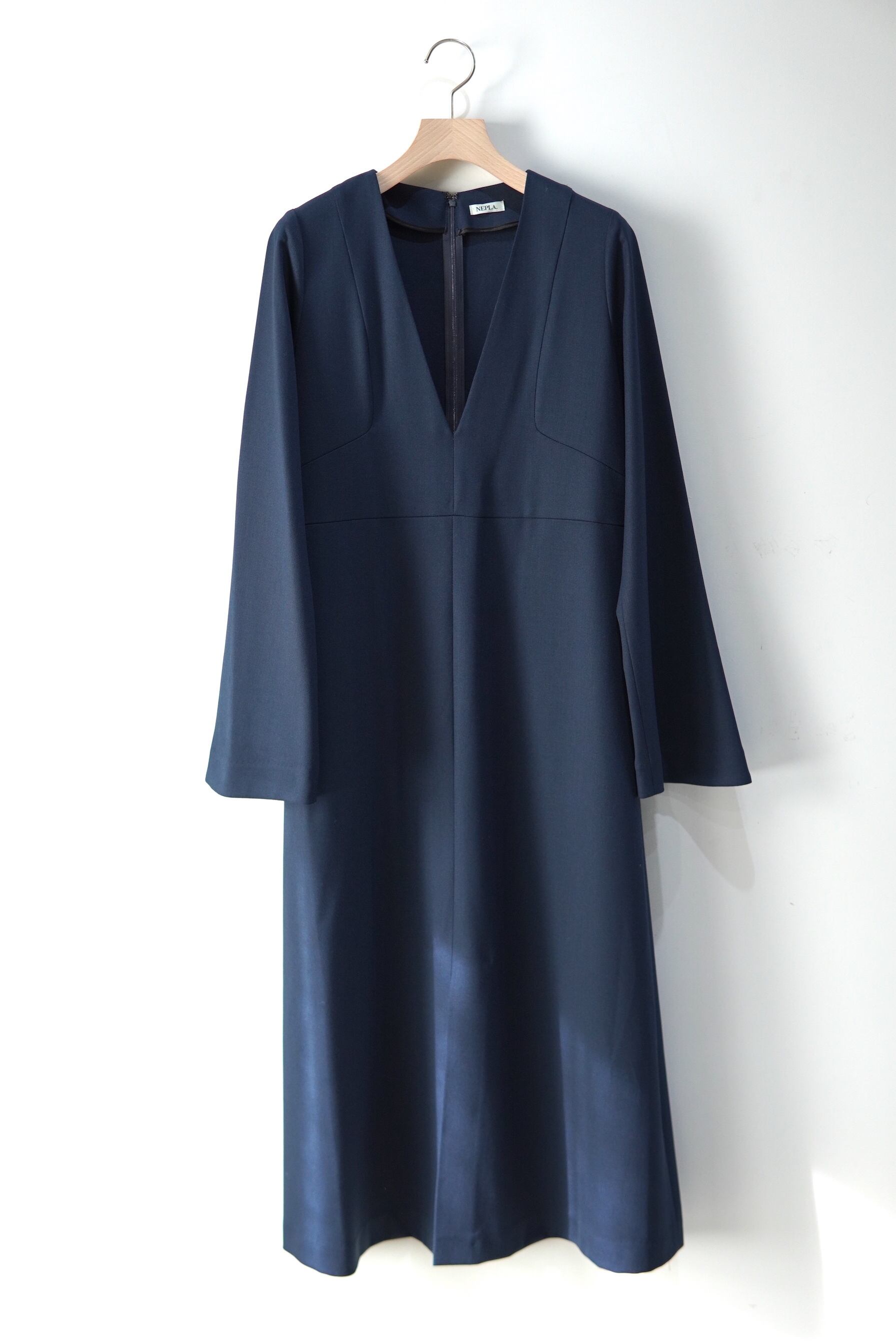 NEPLA  / Bell Sleeve Dress /  BLUE