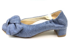 Heel Round Ribbon / Navy fabric（600NVF）