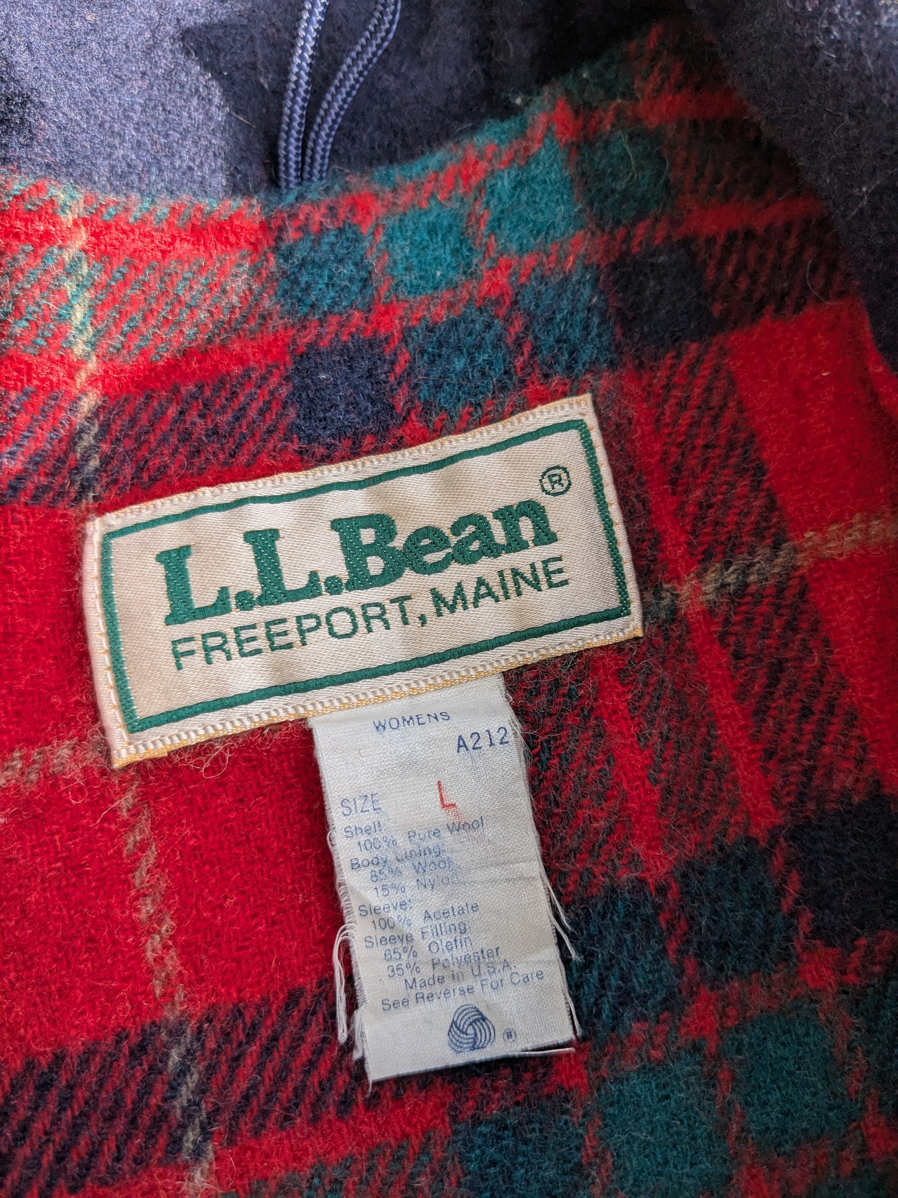 80s llbean wool swing top check 80s llbean wool swing top check