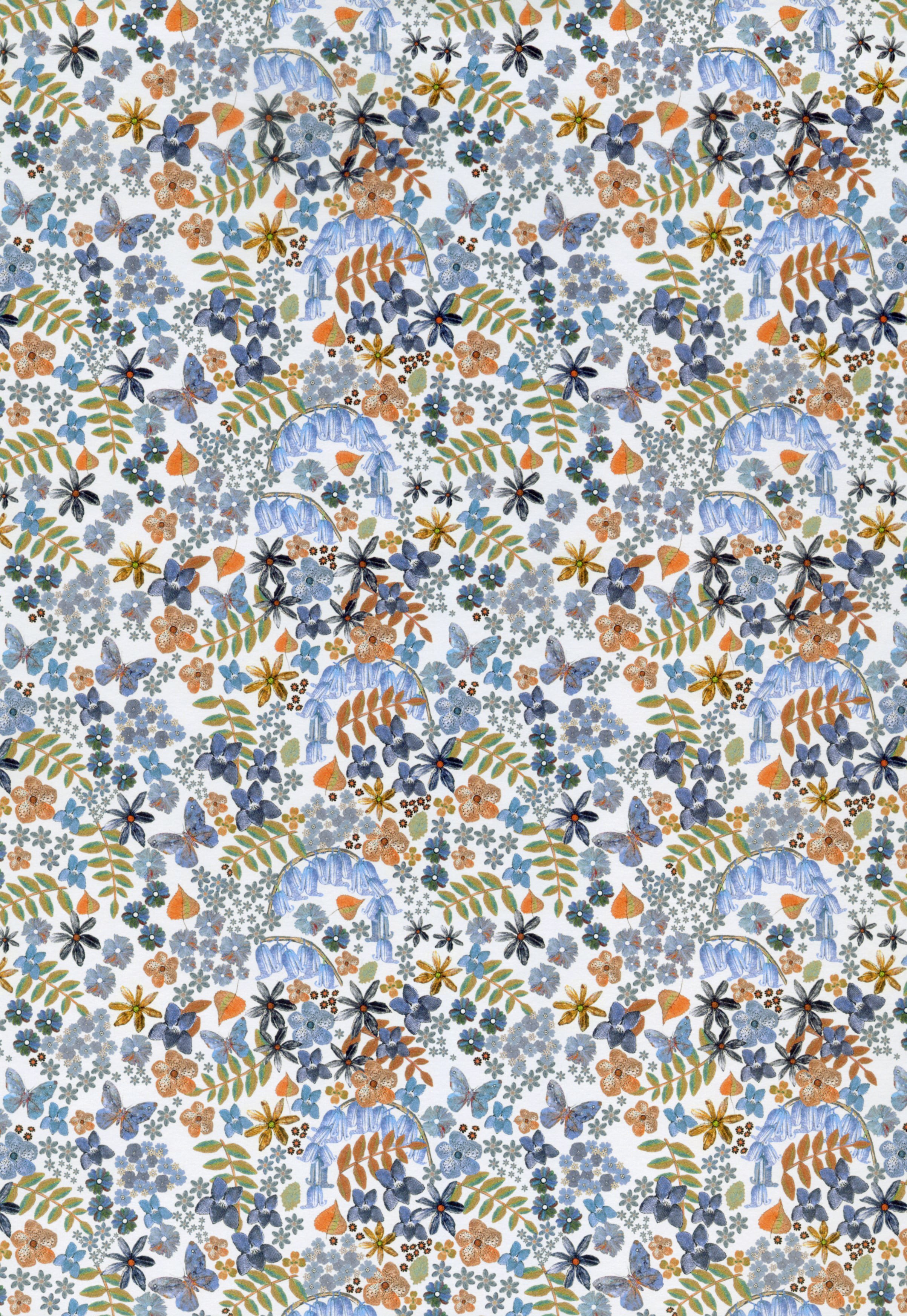 Tatty co 英国製ペーパー Blue Meadow 約50x70cm