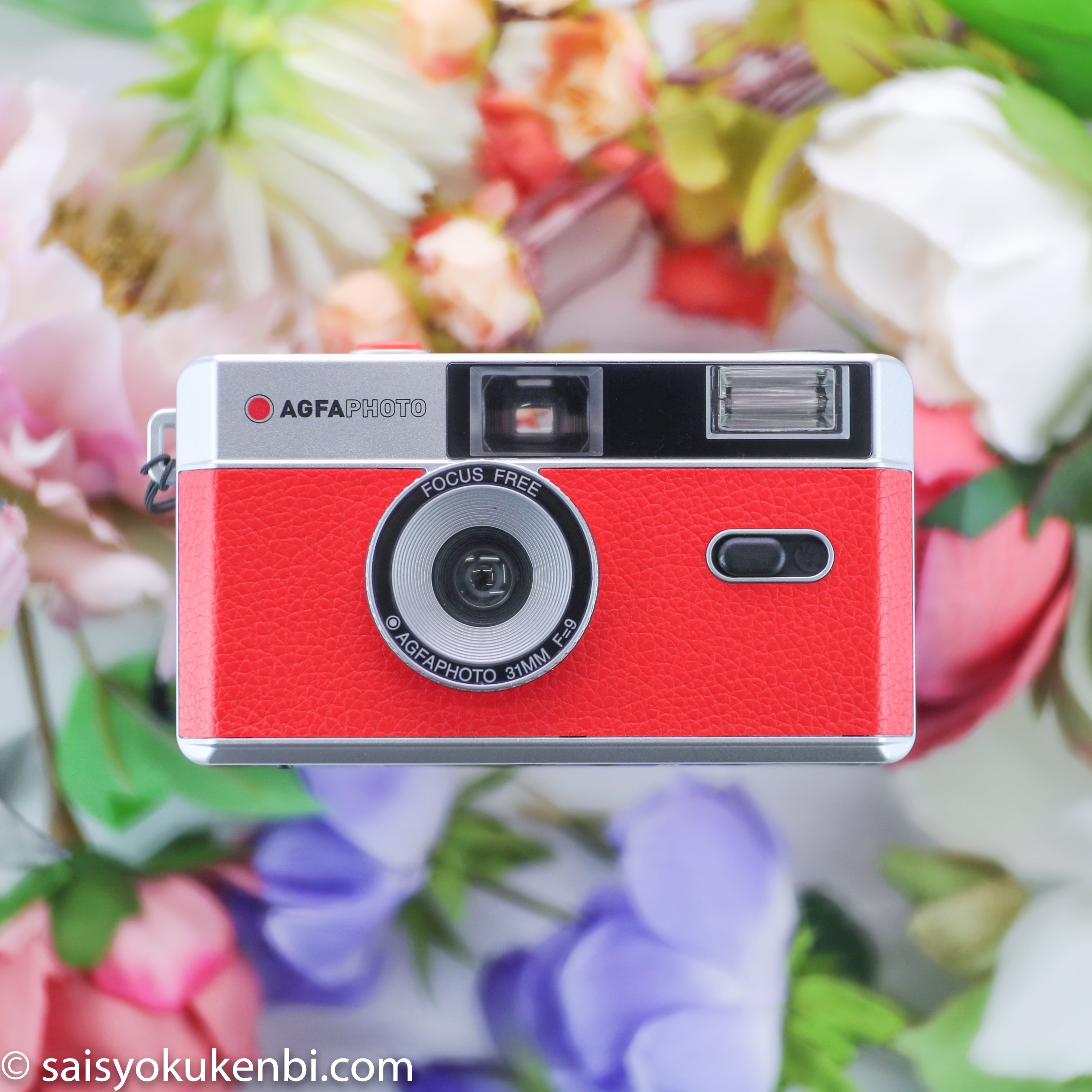 フラッシュ内蔵・室内撮影OK アナログフォトカメラ [レッド] アグファフォト AGFA Photo Analogue Photo