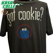 【COOKIE MONSTER】クッキーモンスター セサミストリート got cookie？ Vintage Tシャツ L