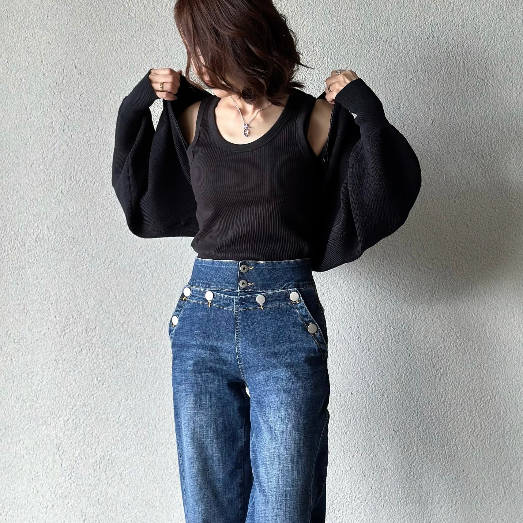 SYSORUS × akko3839 セーラーデニムワイドパンツ WJ111 | SYSORUS SYSORUS × akko3839 セーラーデニムワイドパンツ WJ111 | SYSORUS