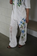 vintage lace pants blue chamomile