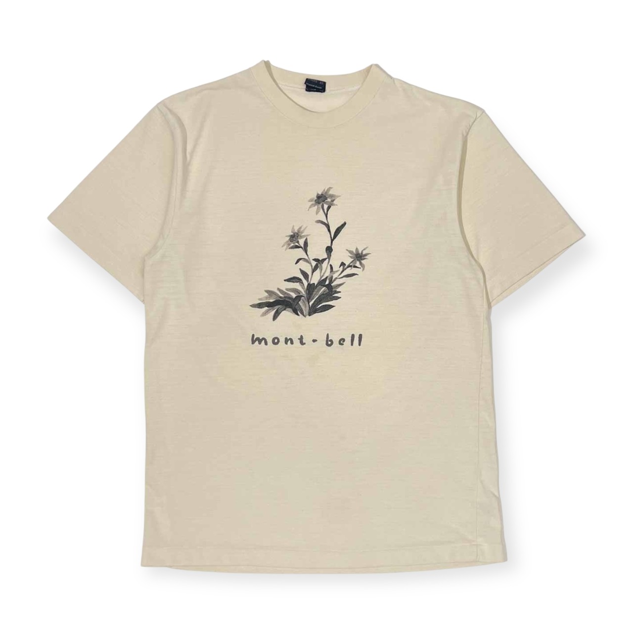 mont-bell モンベル 花柄 半袖 Tシャツ S/アイボリー系 メンズ