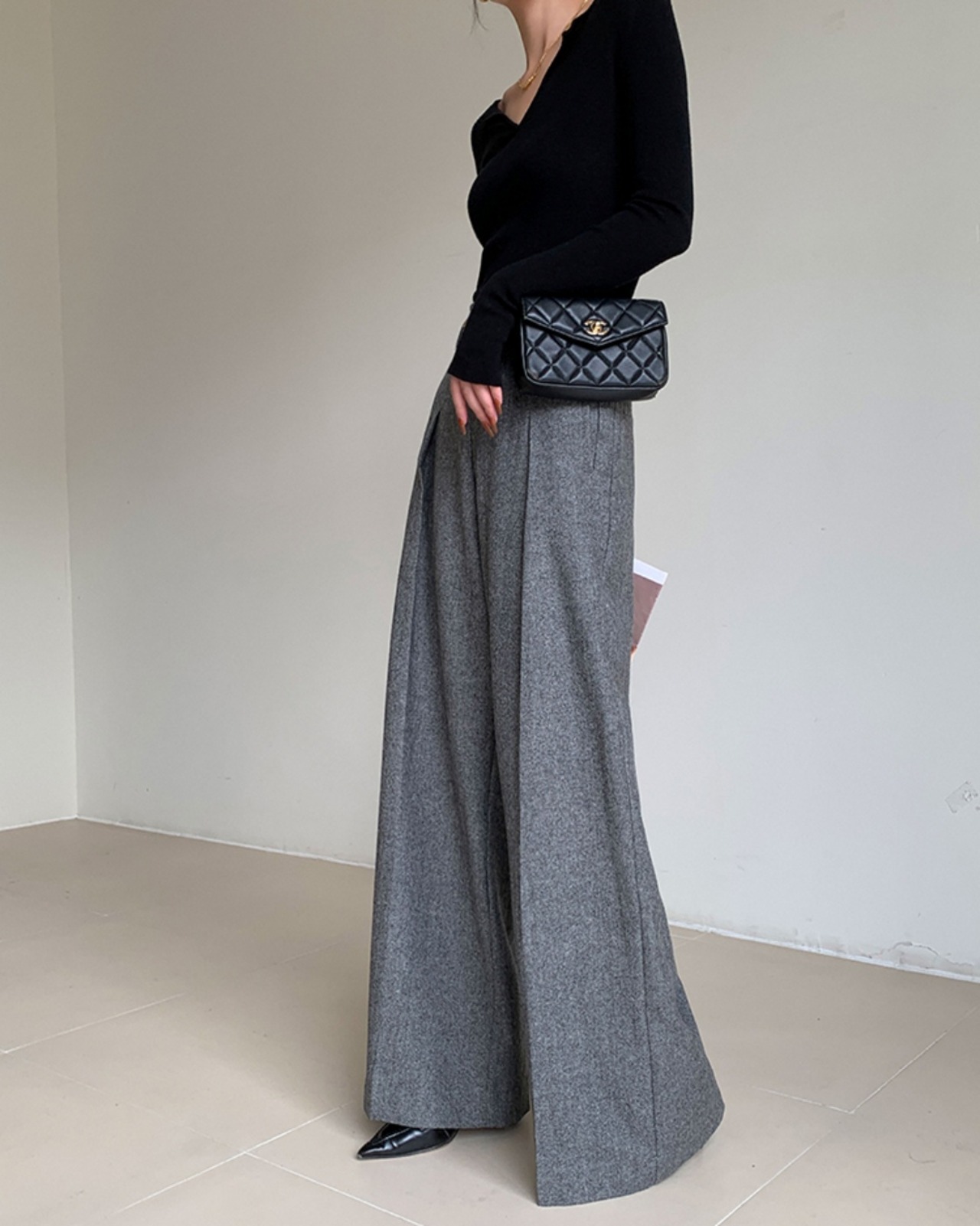 Wide leg long Pants　T20085