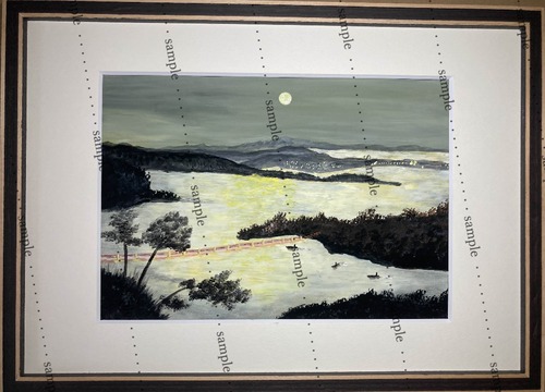 月明りに照らされて 風景画 By the Light of the Moon