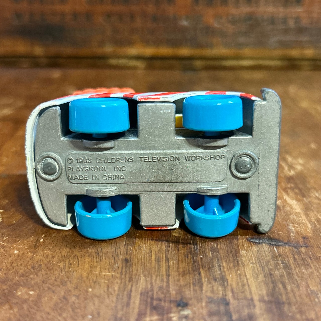 1980s アーニー ヴィンテージ ダイキャスト ミニカー PLAYSKOOL SESAME STREET Ernie Race Car #1 MD-29