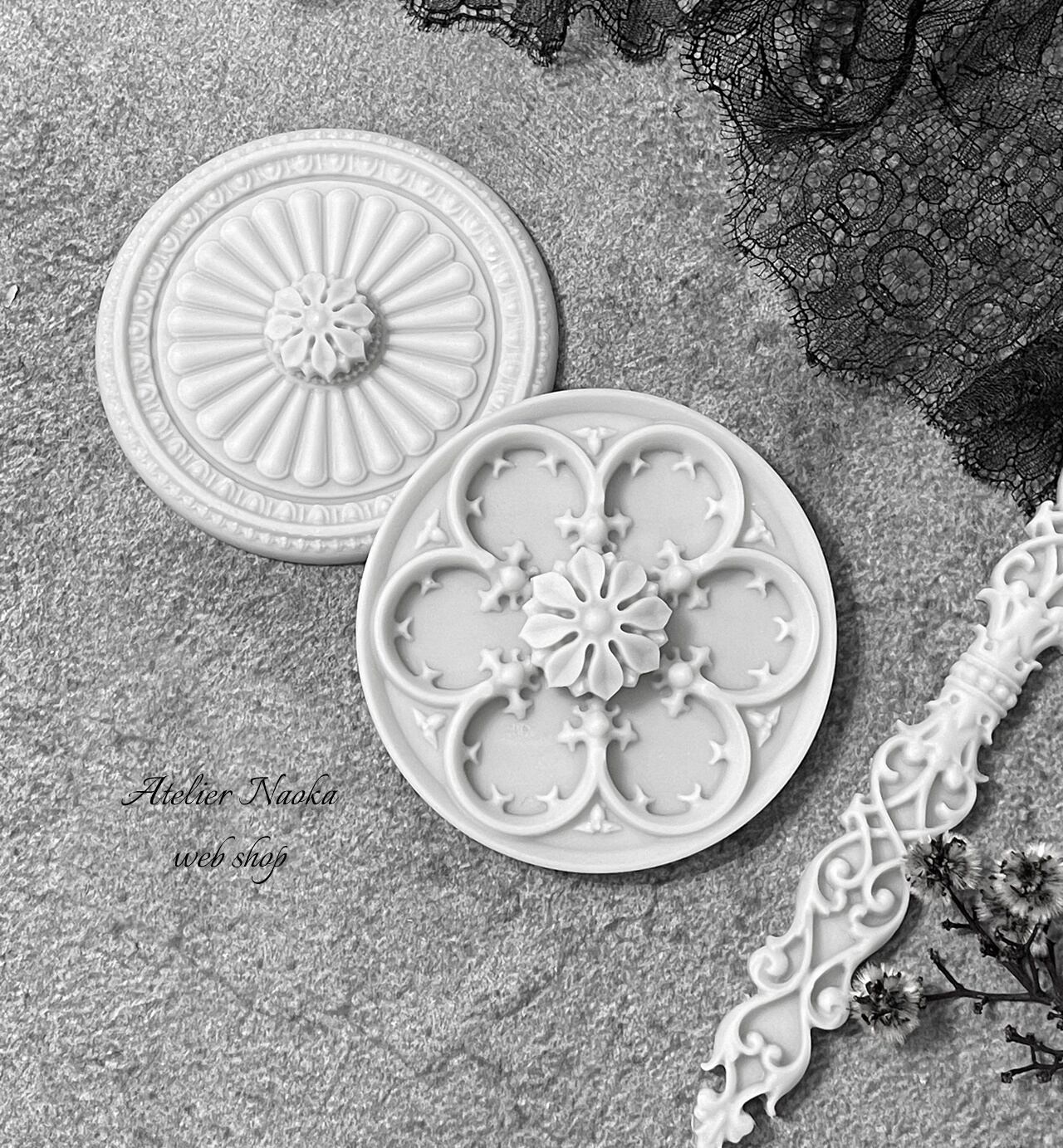 オリエンタル(5種類) シリコンモールド | シリコンモールド・クレイ