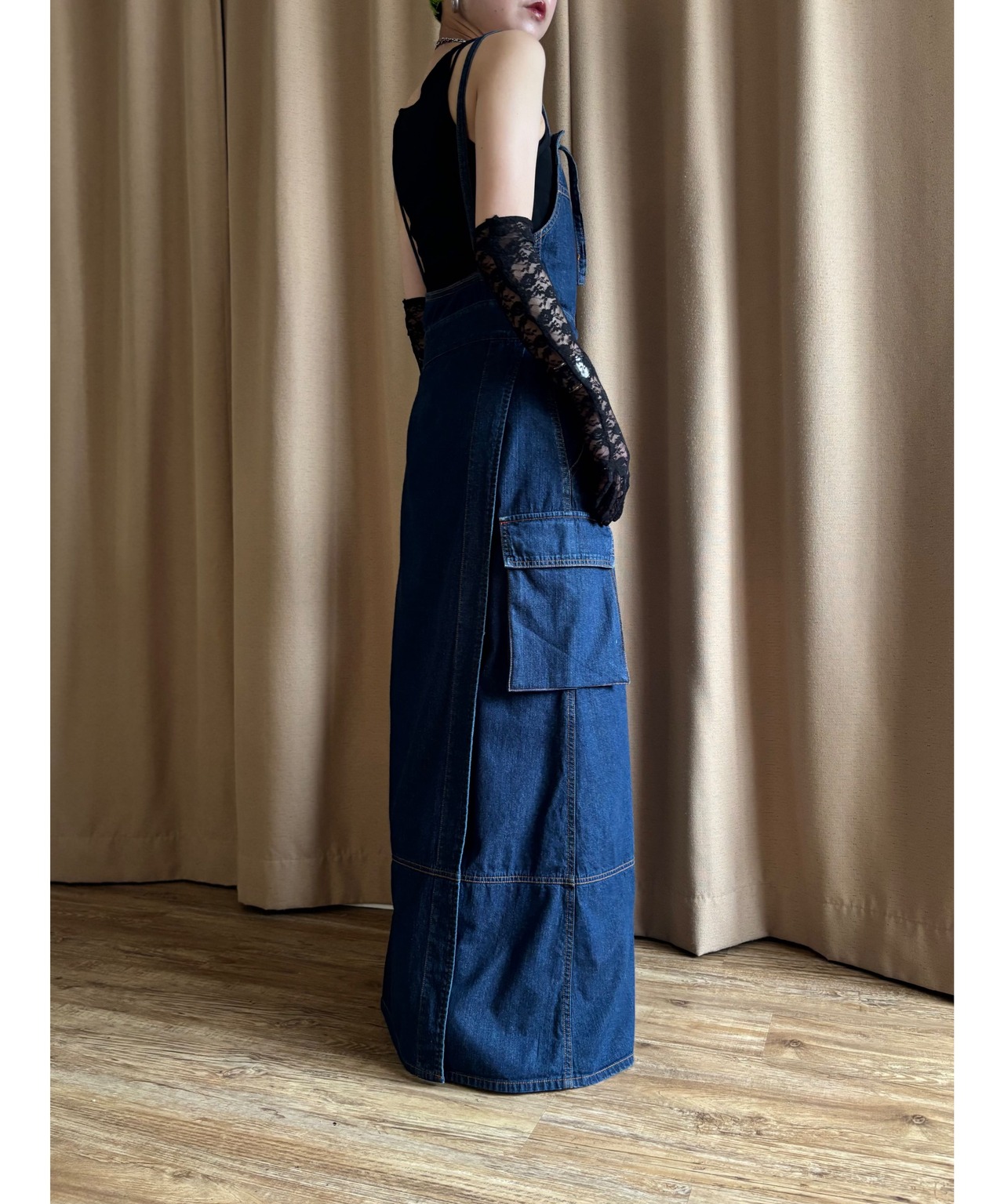 MADE IN JAPAN denim maxi dress-4767-6