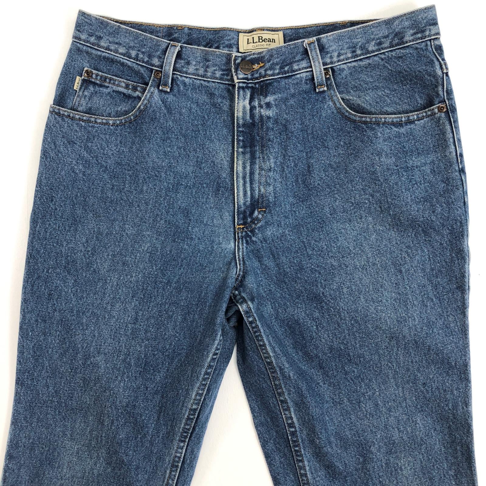 L.L.Bean古着デニムW35 L29メンズL相当リラックスフィットM305 