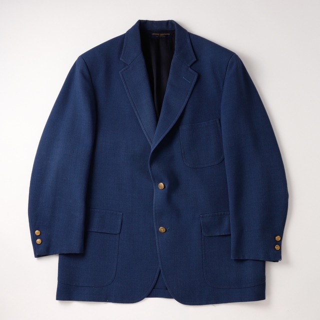 【極美品】70s BROOKS BROTHERS Navy blazer made in USA about size41 mint condition ／ブルックス ブラザーズ 紺ブレ ネイビー  ジャケット サイズ41 実寸ML程度  アメリカ製 定価約15万 ヴィンテージ 三つボタン 金ボタン