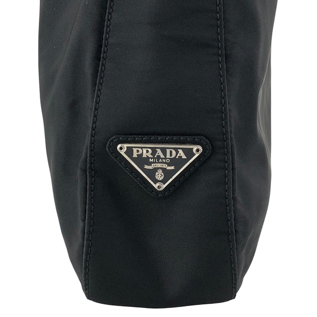 PRADA プラダ セミショルダーバッグ ブラック トライアングルロゴ ナイロン vintage ヴィンテージ オールド gpgejr