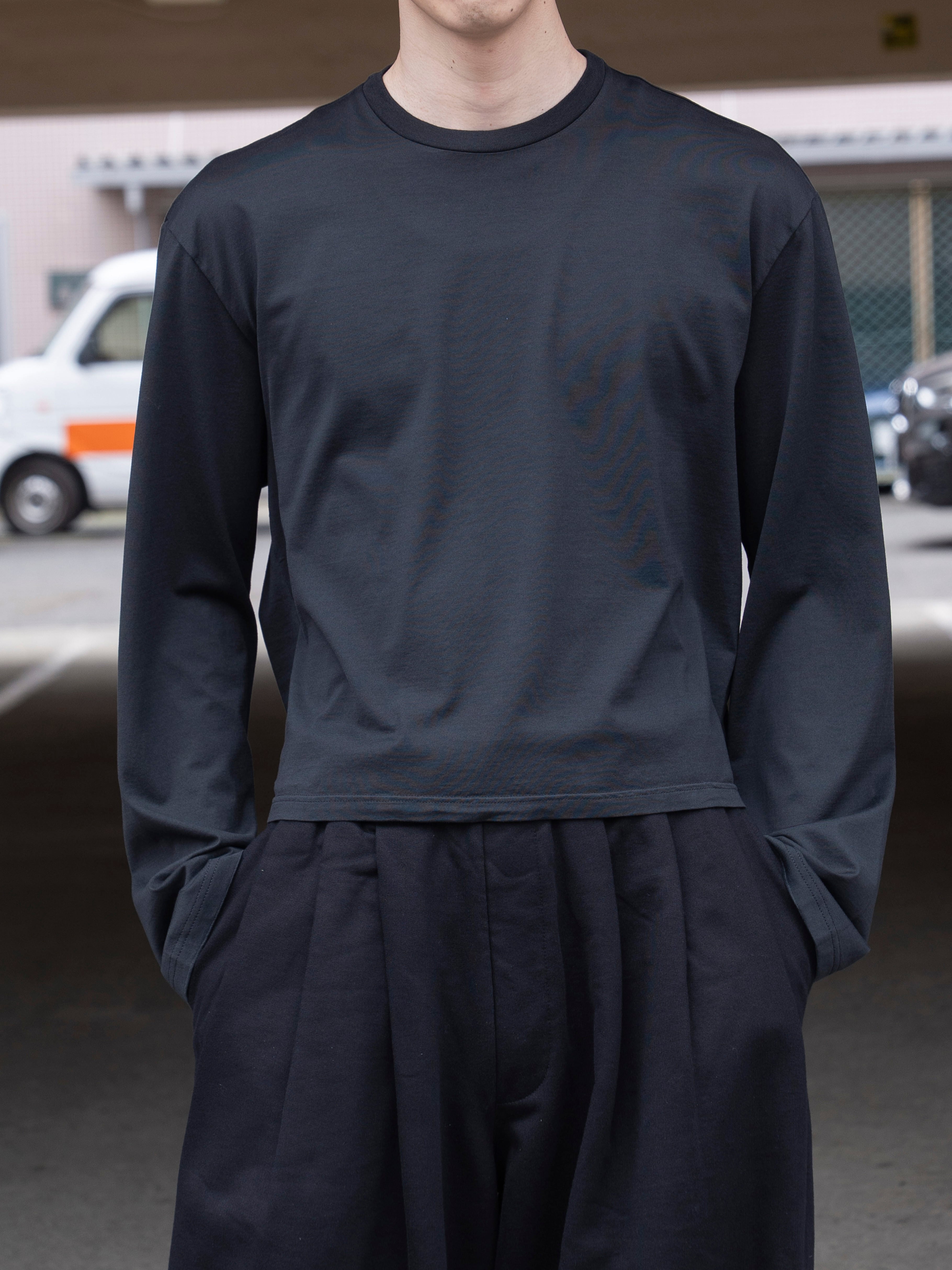 RIER T-SHIRT ROUND NECK LONG SLEEVES BLACK JERSEY TSH12 JCO | BEST