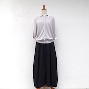 Pale Jute maxi skirt black