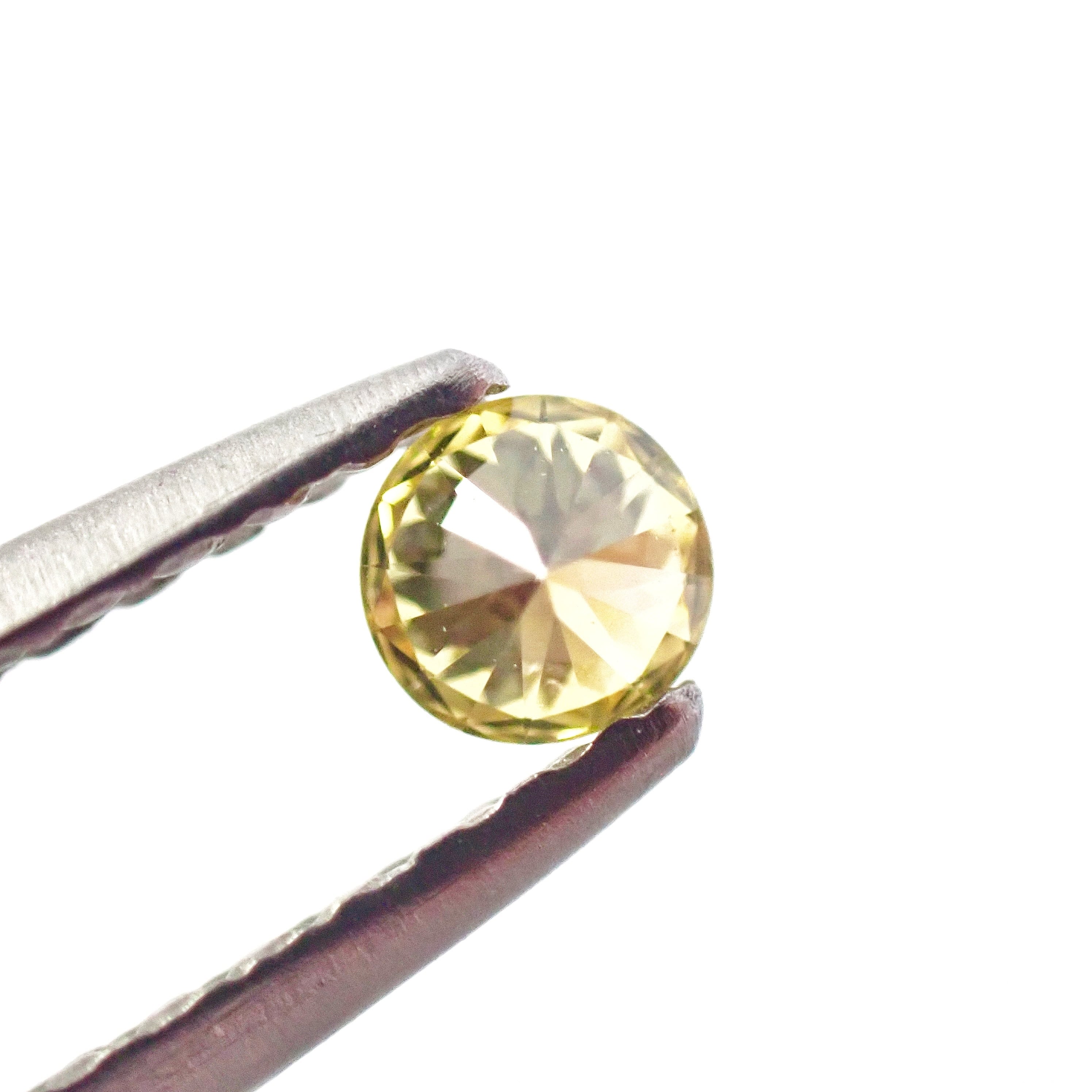 Fancy Yellow 0.100ct ファンシー イエロー ダイヤモンド ルース 裸石 天然 中央宝石研究所ソーティング付き 2.9mm