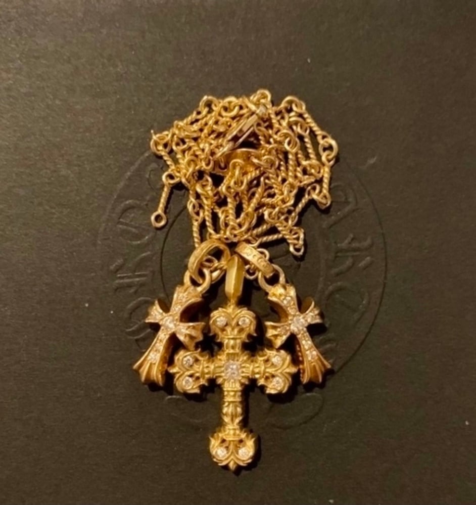 CHROME HEARTS クロムハーツ 22k タイニーフィリグリークロス ベビーファット セット