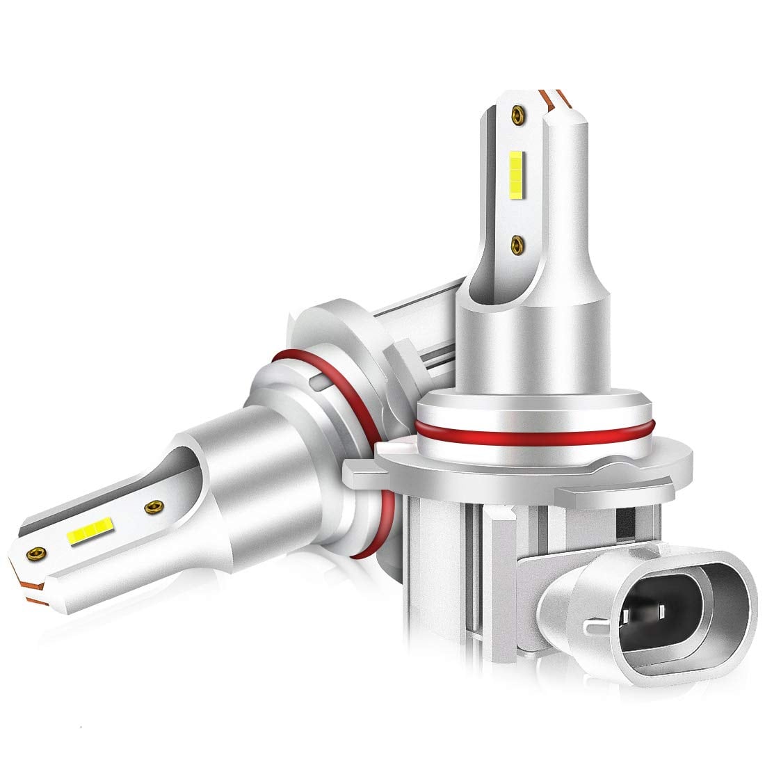 【一体型高輝度】Feison(フェイソン)HB4/9006 フォグランプ led ロービーム 超爆光 一体型 9006 HB4 LEDバルブ 6500K ホワイト 静音 LEDライト アルミヒートシンク搭載プロ DC12V 車検対応(ハイブリッド車・EV車対応) 過熱保護 防水 2個入