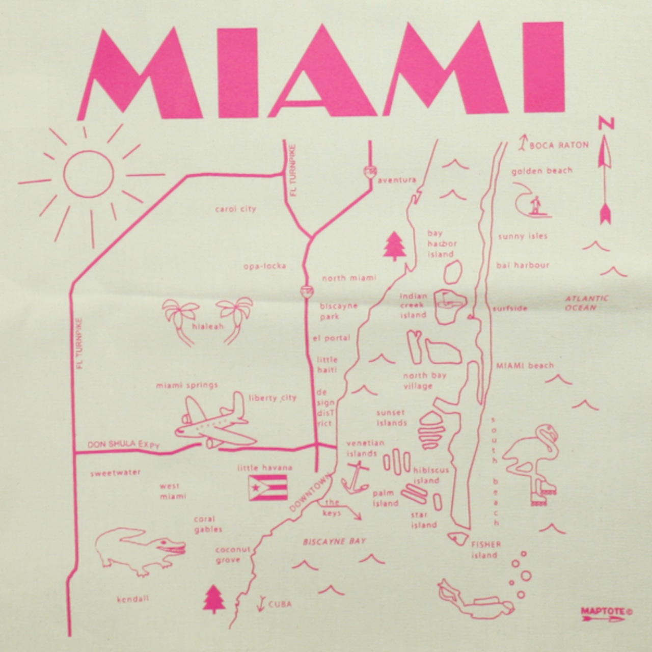 ［MAPTOTE］ロッサリートートバッグ｜Miami