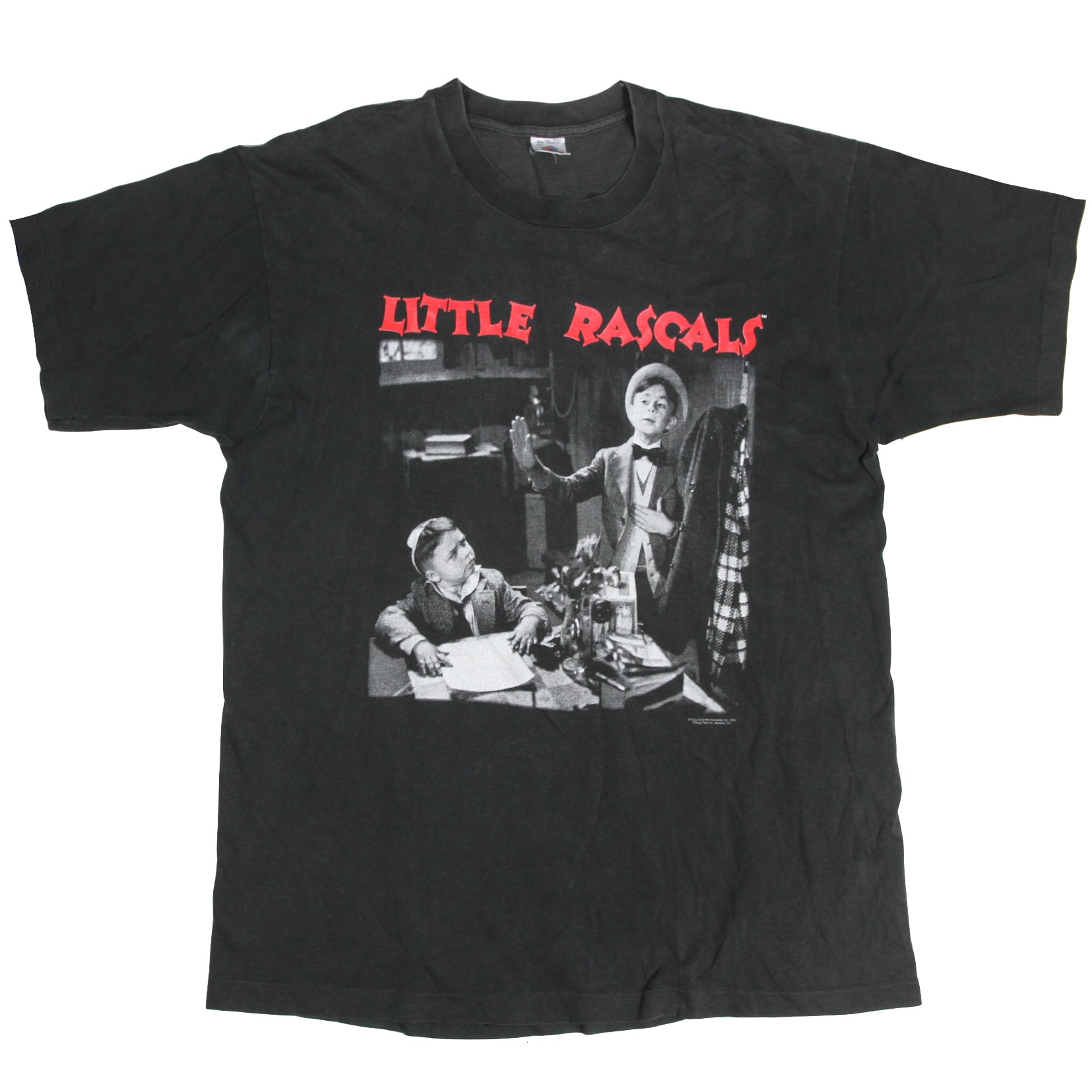USED【XL】Vintage 90s Movie Little Rascals Tee / FRUIT OF THE LOOM ©1993