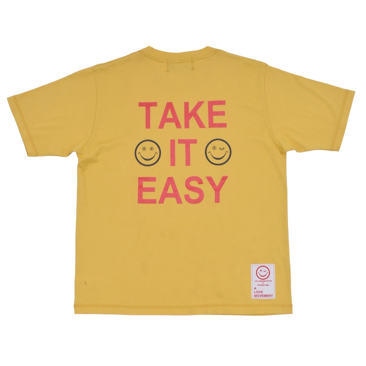 【Perfect ribs(R) × A LOVE MOVEMENT】(SMILE & TAKE IT EASY) Short Sleeve T Sh - 2
