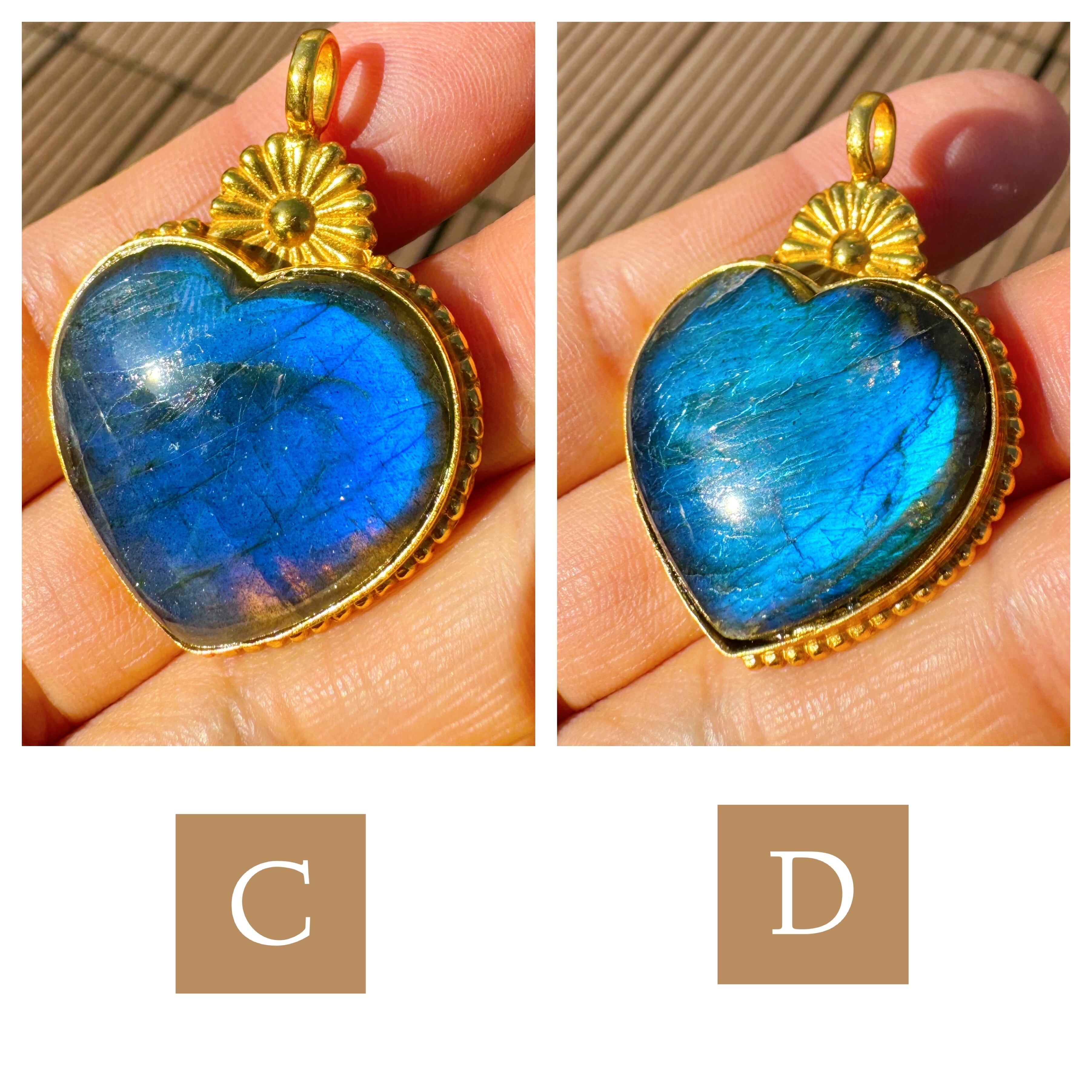 Flower×Labradorite Necklace(マダガスカル産セミオーダーフラワー 