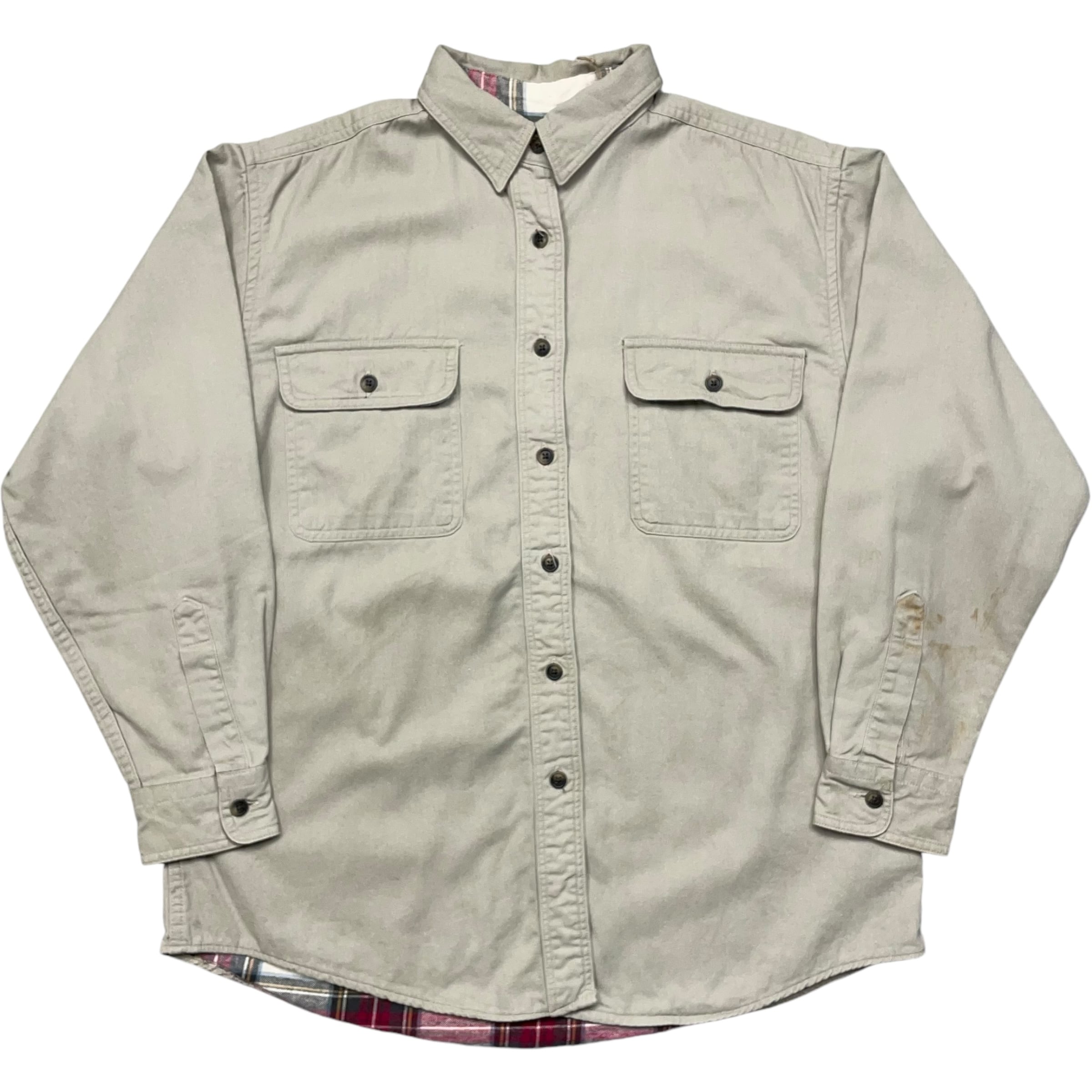 《M》 L.L.Bean エルエルビーン 長袖シャツ 裏ネル USA製 90年代 vintage no.4419