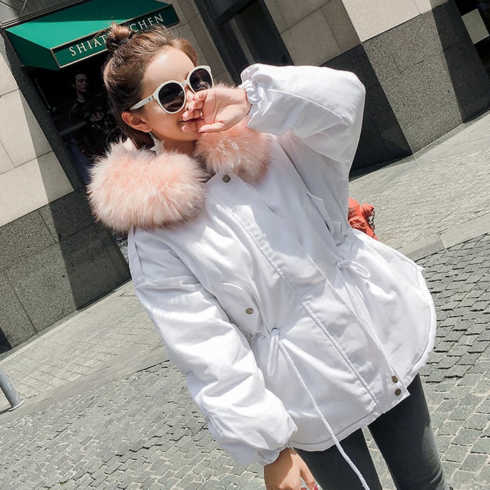 即納】定番 あったか ファー付き モッズコート カジュアルコーデにも