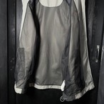 00s NIKE ナイロンジャケット　グレー×オレンジ　ドローコード　ナイキ