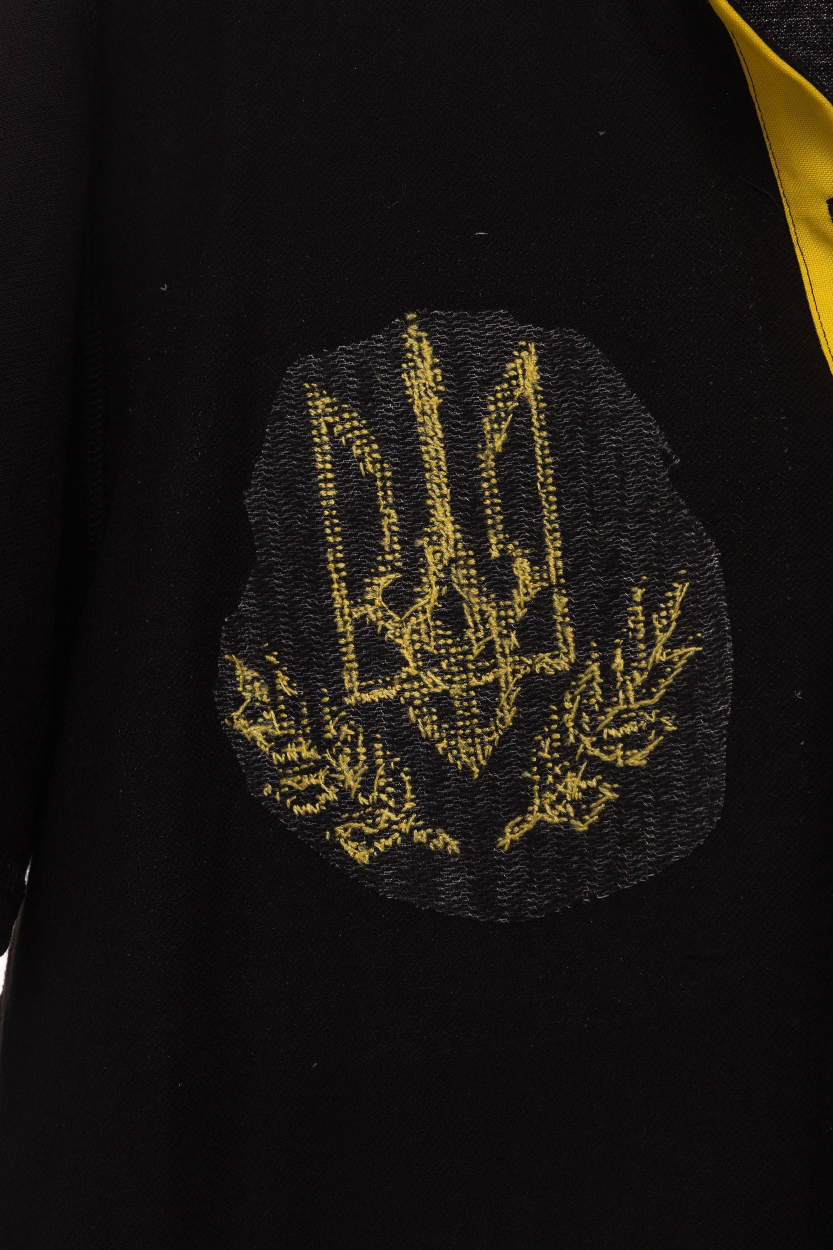 ウクライナ刺繍/国章ポロシャツ 半袖 クロスステッチ手刺繍 M-Lサイズ