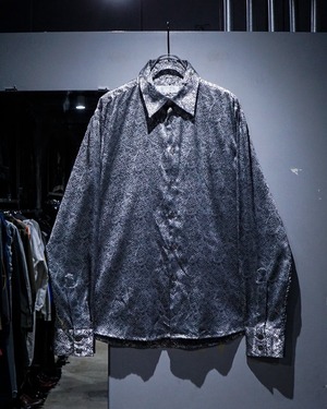【add (C) vintage】“COMME CA MEN” Silver Python Pattern L/S Shirt