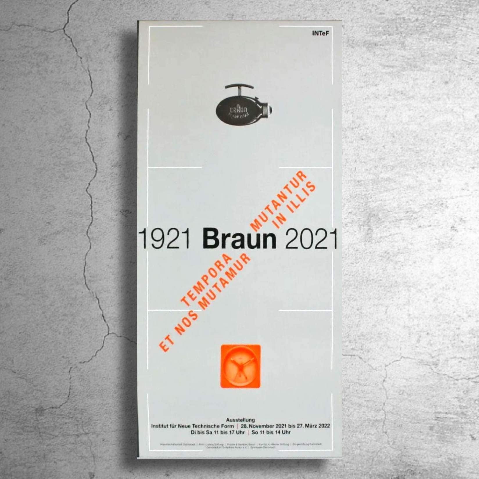 ハンス・グゲロー 展覧会 ポスター BRAUN ディーターラムス SK4 ラジオ