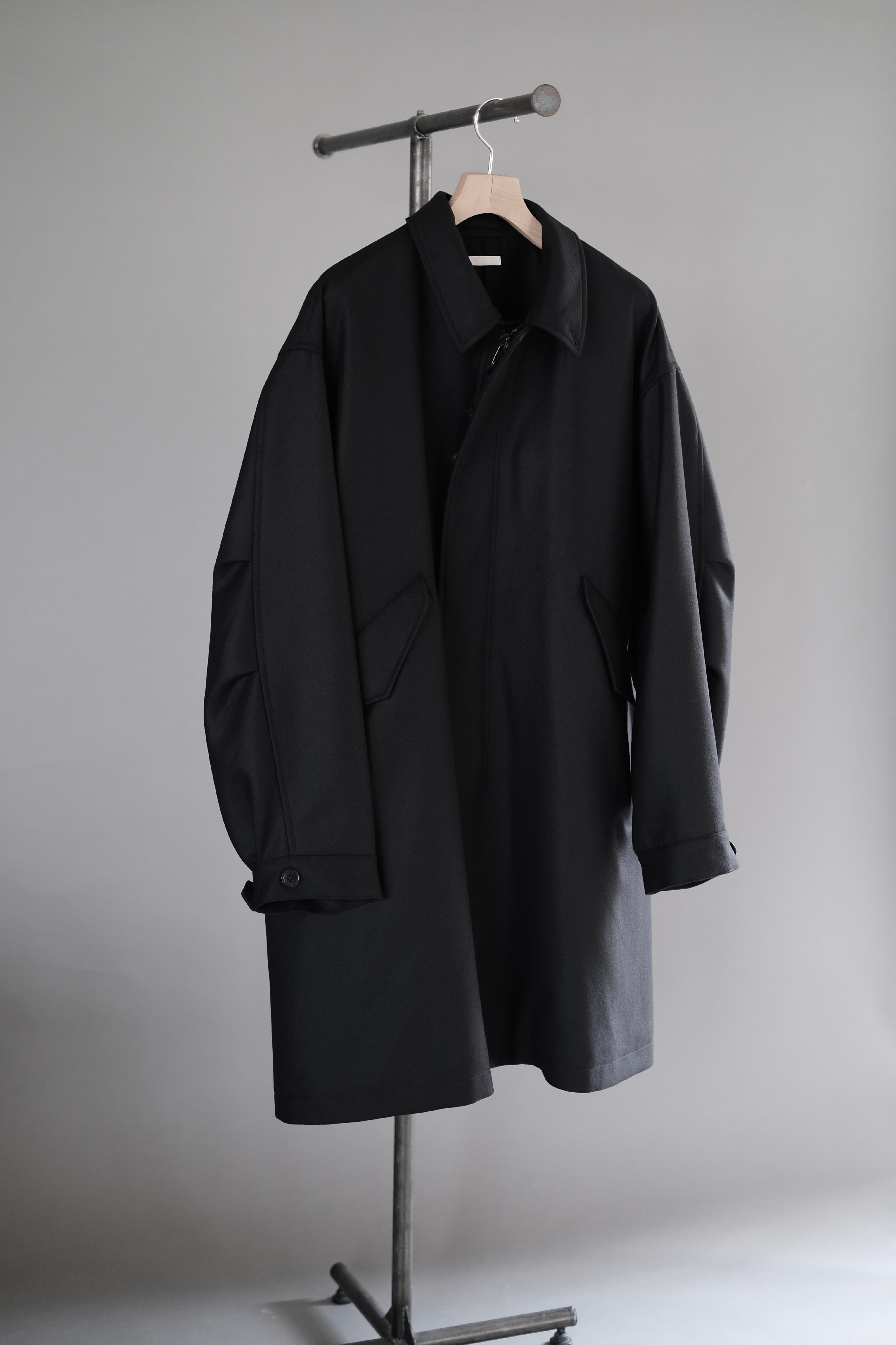 ULTERIOR / SUPER FINE LIGHT MELTON B/C FIELD COAT | LIVING