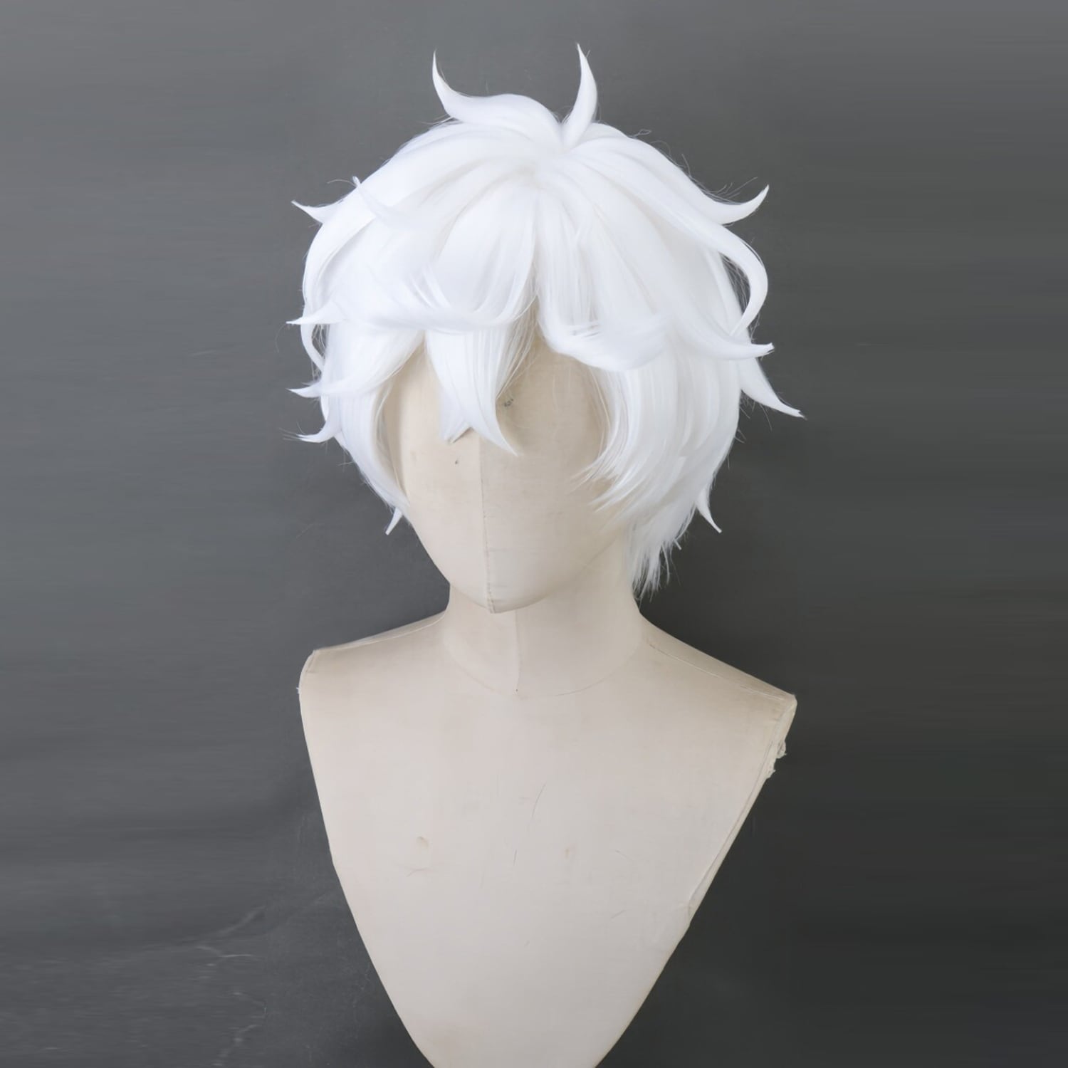 SHIHO様 ウィッグオーダー コスプレ耐熱ウィッグ オーダー キャラクター造形ウィッグ ホワイト
