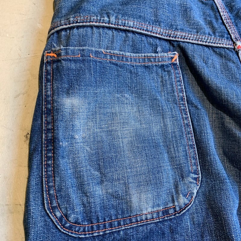 50's BLUE HORSESHOE BRAND デニムペインターパンツ 裏ネル ワーク