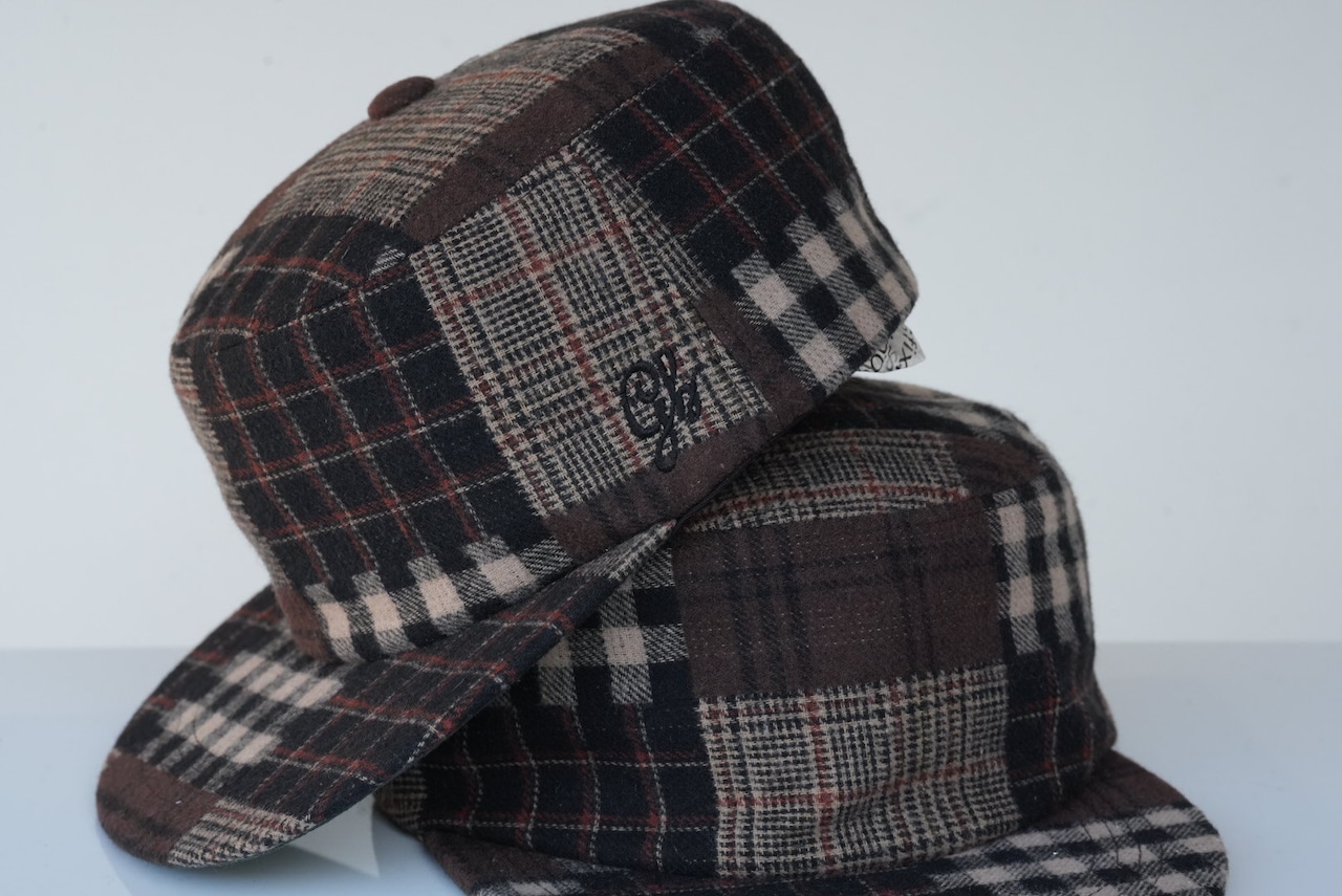 【gifthatオリジナル】チェック　ピルボックス　キャップ