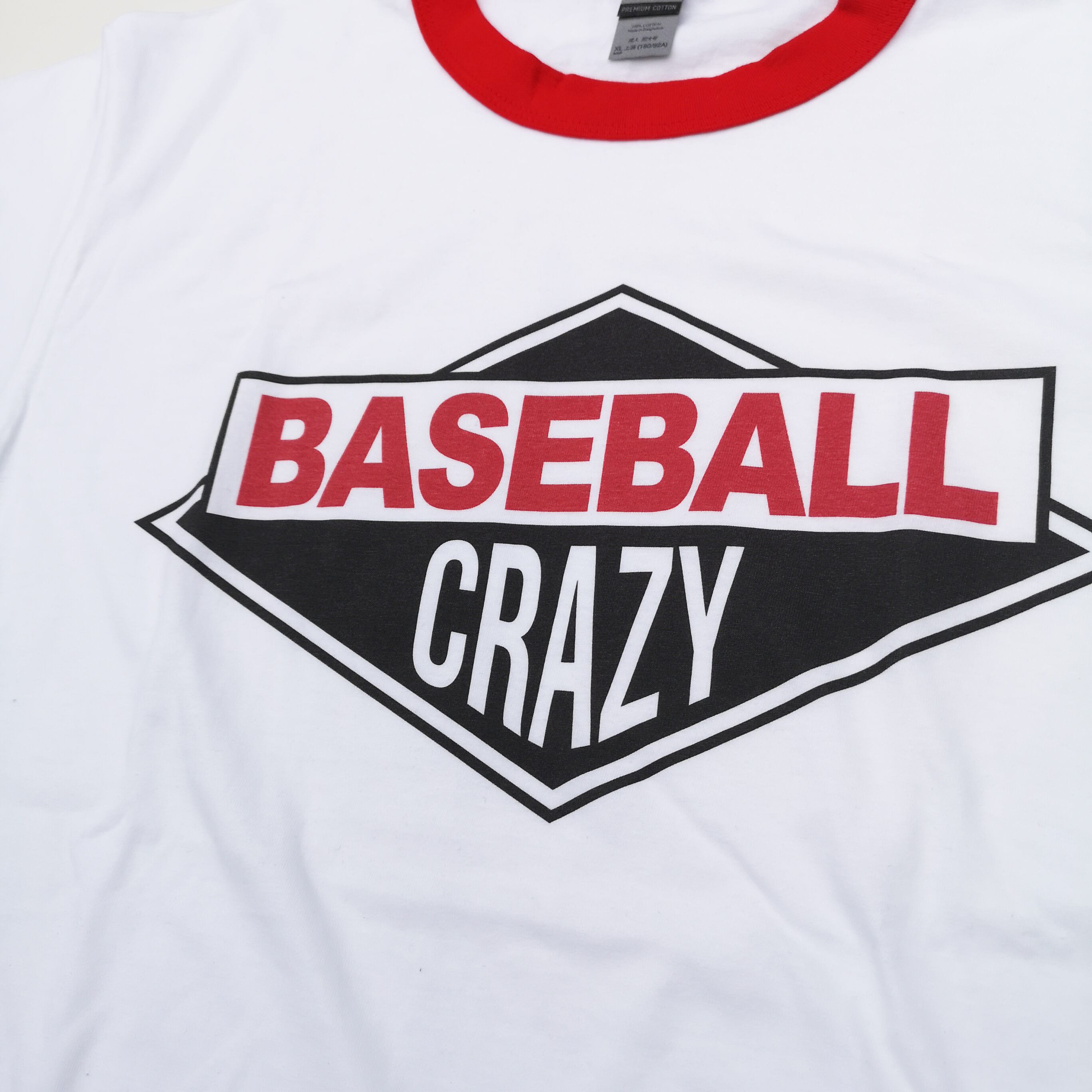 BASEBALL CRAZY RINGER TEE