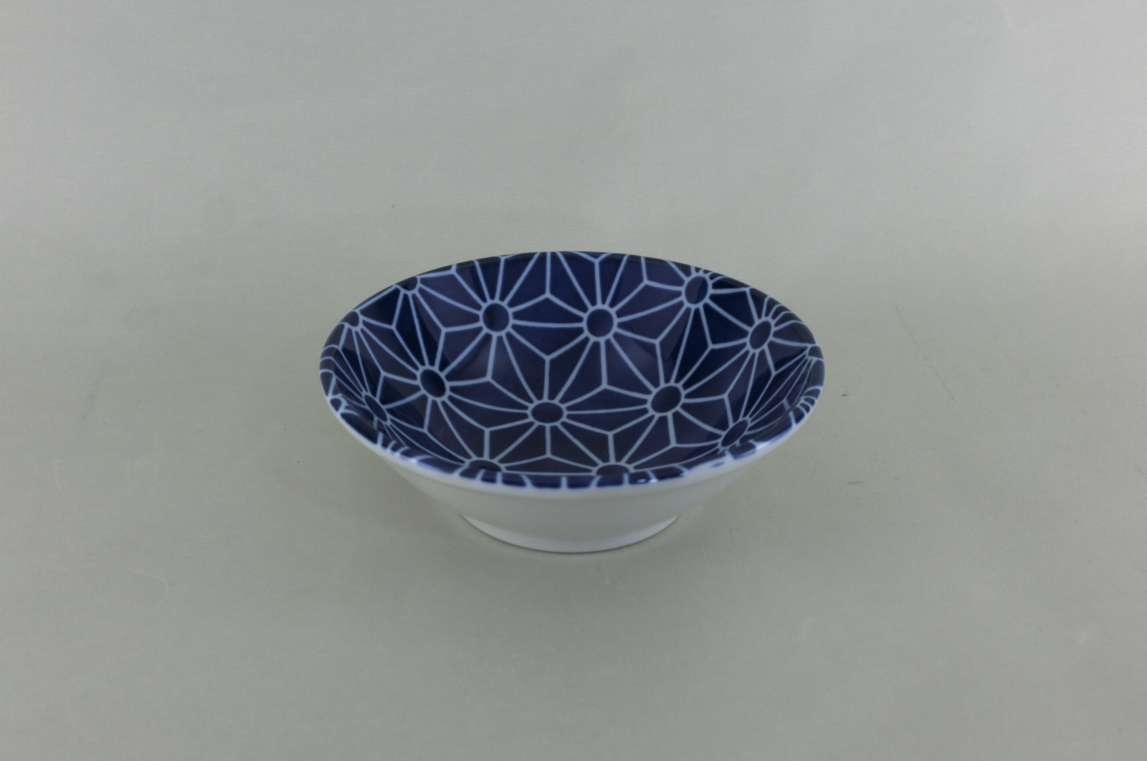 藍小紋伝統柄シリーズ　小鉢（麻の葉）