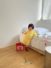 【取寄】EGG TOAST |エッグスウェットMTM(ワッフルフラワー)|秋服|韓国子供服|26/AT