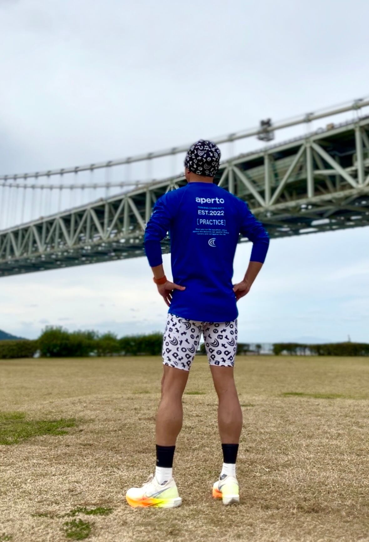 AP 125260】メンズ 全昇華アドバンスタイツ アルファベット | aperto