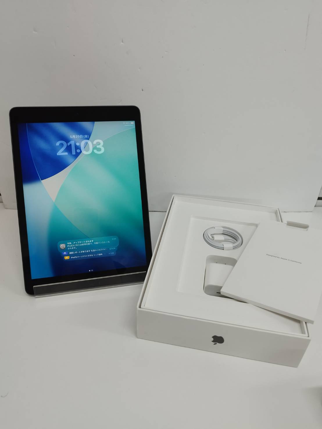 バッテリー良好 iPad (第9世代) 64GB 本体 MK2K3J/A 箱付き 良品】iPad 第9世代/Wi-Fi/10.2インチ/A2602/64GB〈MK2K3J/A