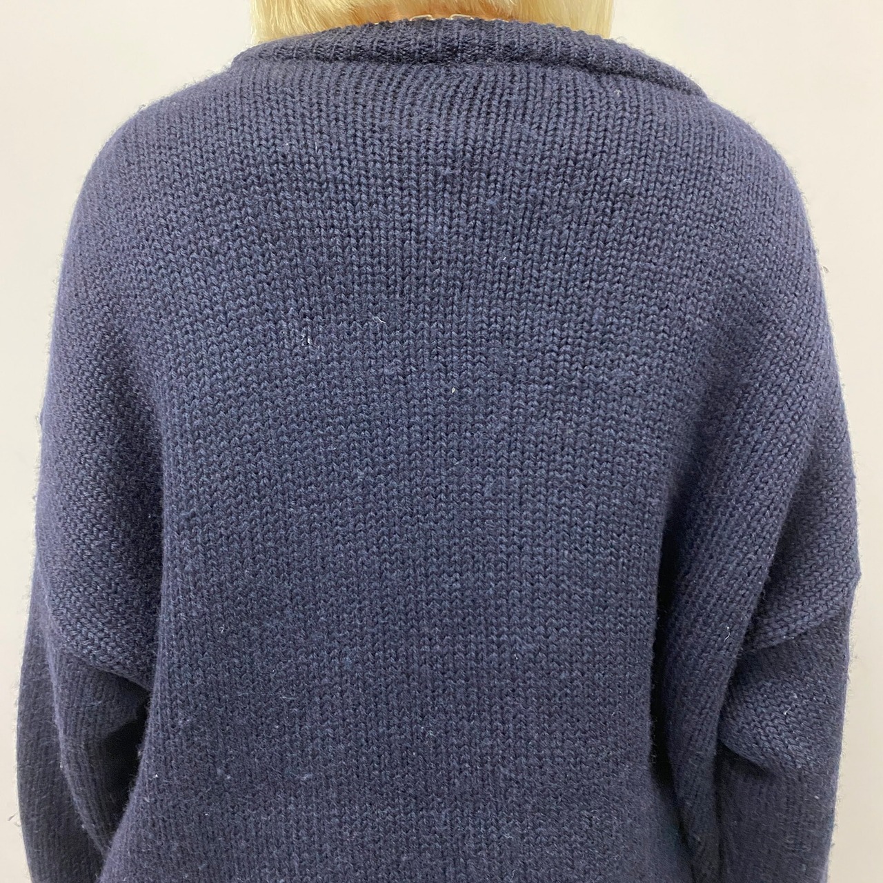 90年代 NAUTICA ノーティカ 鳥 アニマル柄 ウールニットセーター 