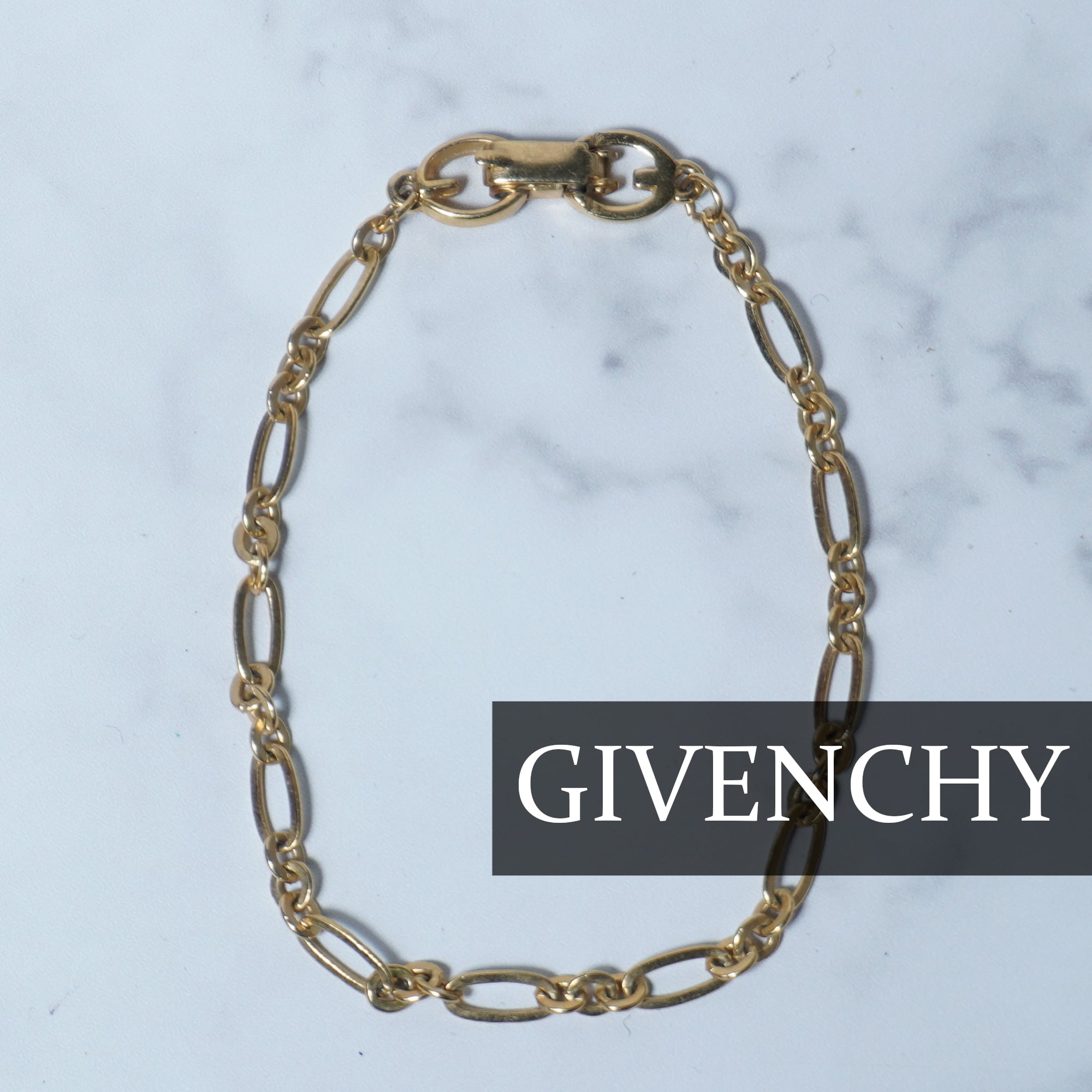 買取公式 GIVENCHY ジバンシー ブレスレット チェーン ゴールド GP