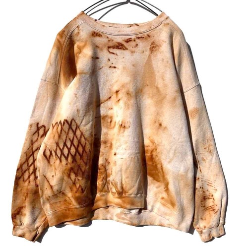Vintage burner-processed sweatshirt [1990s-]