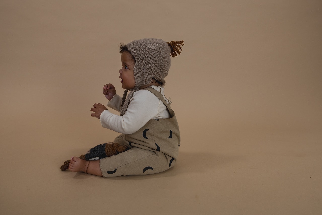 ORGANICZOO　Oatmeal contrast Tassel Hat