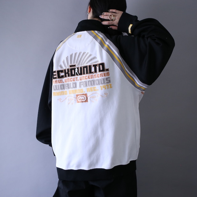 "刺繍" front and back design over silhouette special track jacket